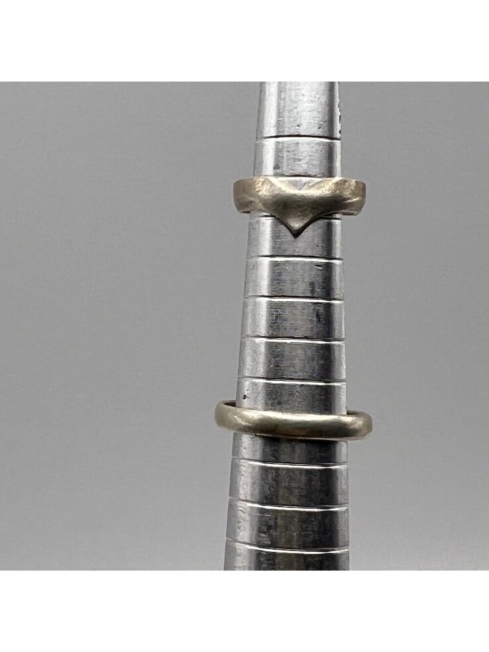 Sterling Silver Toe Midi Rings Adjustable Tested Set Of 2 Minimalist Design - Picture 2 of 10